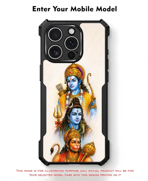 Lord_Shiva_With_Hanuman_And_Raman_Design_Printed_Bumper_Glossy_Back_Case_Cover_With_Camera_Protection_Mk000538_Ip