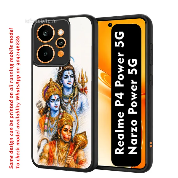 Lord_Shiva_with_Hanuman_and_Ramar_Design_Printed_Premium_Glossy_Back_Case_Cover_With_Camera_Protection_For_Realme_P4_Power_5G_/_Narzo_Power_5G_MK000539_Bx