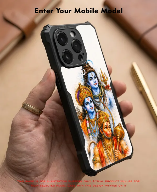 Lord_Shiva_With_Hanuman_And_Raman_Design_Printed_Bumper_Glossy_Back_Case_Cover_With_Camera_Protection_Mk000539_Ip