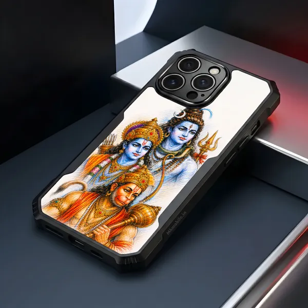 Lord_Shiva_With_Hanuman_And_Raman_Design_Printed_Bumper_Glossy_Back_Case_Cover_With_Camera_Protection_Mk000539_Ip