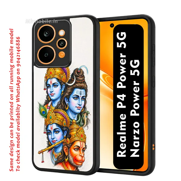 Lord_Shiva_with_Hanuman_and_Raman_Lakshman_Design_Printed_Premium_Glossy_Back_Case_Cover_With_Camera_Protection_For_Realme_P4_Power_5G_/_Narzo_Power_5G_MK000540_Bx