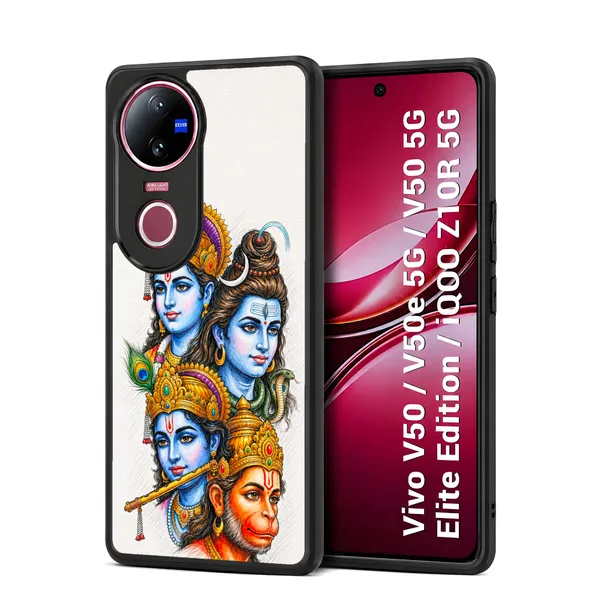 Lord_Shiva_with_Hanuman_and_Raman_Lakshman_Design_Printed_Premium_Glossy_Back_Case_Cover_With_Camera_Protection_For_Vivo_V50_/_V50e_/_V50_5g_Elite_Edition_/_iQOO_Z10r_5g_MK000540_Bx