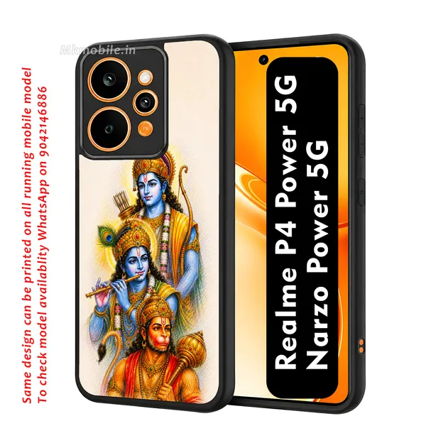 lord_Ram_Lakshman_with_Hanuman_Design_Printed_Premium_Glossy_Back_Case_Cover_With_Camera_Protection_For_Realme_P4_Power_5G_/_Narzo_Power_5G_MK000541_Bx