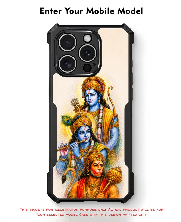 Lord_Shiva_With_Hanuman_And_Raman_Design_Printed_Bumper_Glossy_Back_Case_Cover_With_Camera_Protection_Mk000541_Ip