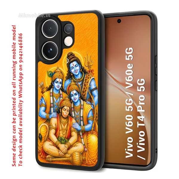 Lord_Shiva_with_Hanuman_and_Raman_Lakshman_Design_Printed_Premium_Glossy_Back_Case_Cover_With_Camera_Protection_For_Vivo_V60_5G_/_V60e_/_T4_Pro_5G_MK000542_Bx