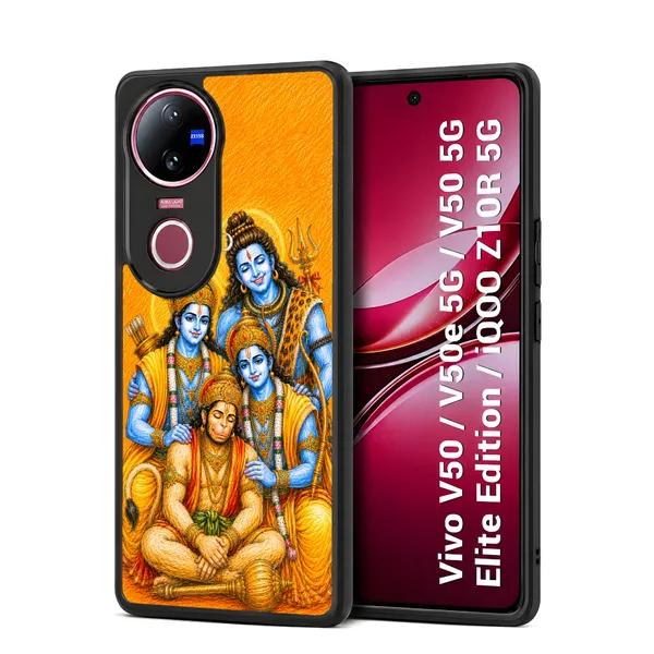 Lord_Shiva_with_Hanuman_and_Raman_Lakshman_Design_Printed_Premium_Glossy_Back_Case_Cover_With_Camera_Protection_For_Vivo_V50_/_V50e_/_V50_5g_Elite_Edition_/_iQOO_Z10r_5g_MK000542_Bx