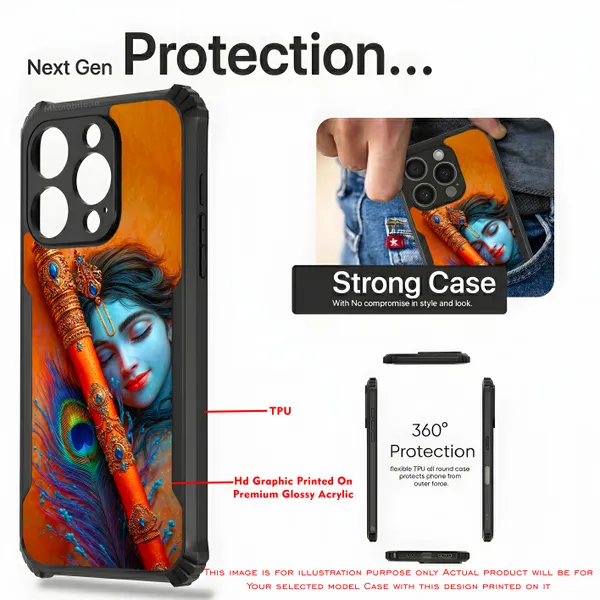 Krishna_With_Flute_Design_Printed_Bumper_Glossy_Back_Case_Cover_With_Camera_Protection_Mk000543_Ip