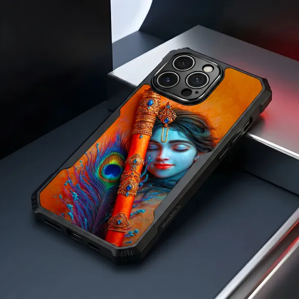 Krishna_With_Flute_Design_Printed_Bumper_Glossy_Back_Case_Cover_With_Camera_Protection_Mk000543_Ip
