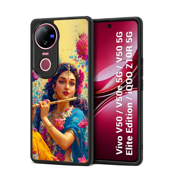 Beautiful_Radha_with_Flute_Design_Printed_Premium_Glossy_Back_Case_Cover_With_Camera_Protection_For_Vivo_V50_/_V50e_/_V50_5g_Elite_Edition_/_iQOO_Z10r_5g_MK000544_Bx