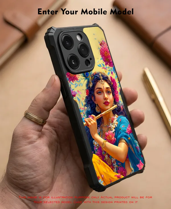 Beautiful_Radha_With_Flute_Design_Printed_Bumper_Glossy_Back_Case_Cover_With_Camera_Protection_Mk000544_Ip