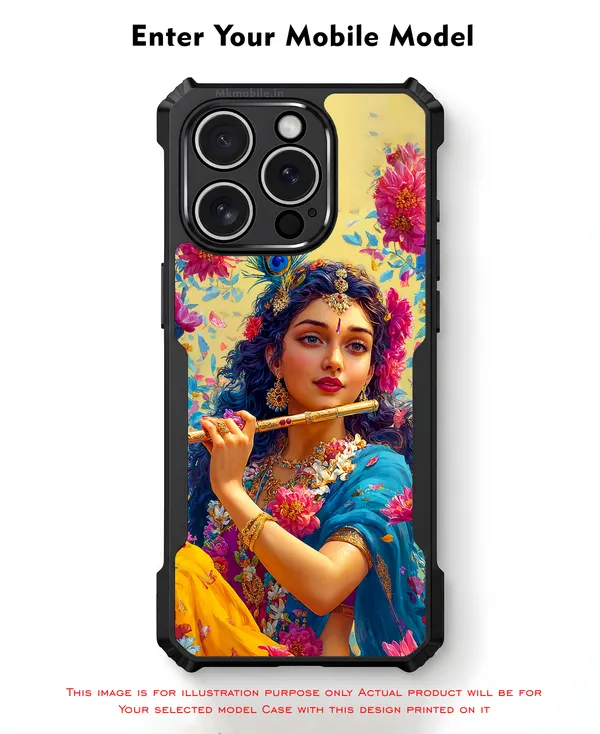 Beautiful_Radha_With_Flute_Design_Printed_Bumper_Glossy_Back_Case_Cover_With_Camera_Protection_Mk000544_Ip