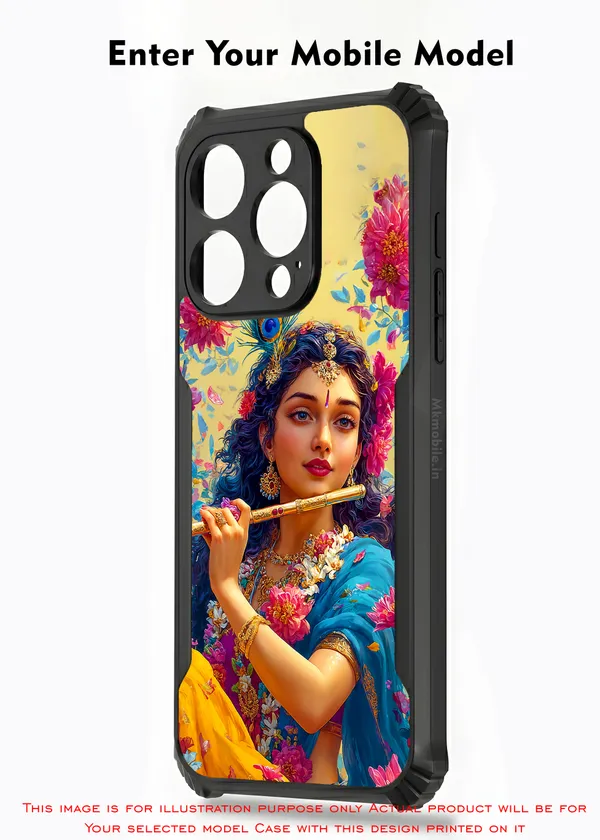 Beautiful_Radha_With_Flute_Design_Printed_Bumper_Glossy_Back_Case_Cover_With_Camera_Protection_Mk000544_Ip