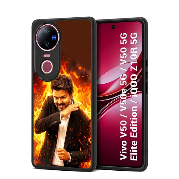 Tamilnadu_CM_C_Joseph_Vijay_Tvk_Thalapathy_On_fire_at_assambly_viral_picture_Design_Printed_Premium_Glossy_Back_Case_Cover_With_Camera_Protection_For_Vivo_V50_/_V50e_/_V50_5g_Elite_Edition_/_iQOO_Z10r_5g_MK000551_Bx