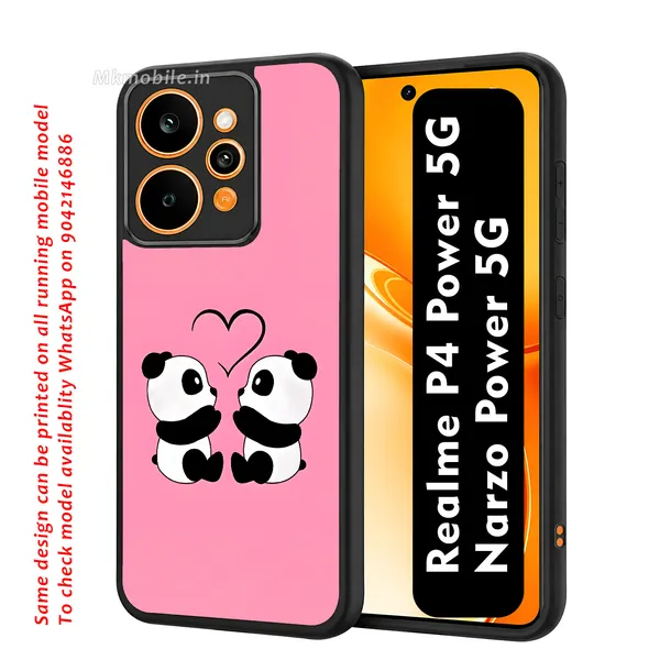 Cute_Baby_Pandas_With_Love_Heart_Design_Printed_Premium_Glossy_Back_Case_Cover_With_Camera_Protection_For_Realme_P4_Power_5G_/_Narzo_Power_5G_MK000554_Bx