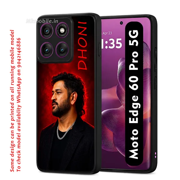 Cricket_Player_Ms_Dhoni_Portrait_With_Dhoni_Text_Design_Printed_Premium_Glossy_Back_Case_Cover_With_Camera_Protection_For_Moto_Edge_60_Pro_5G_MK000556_Bx
