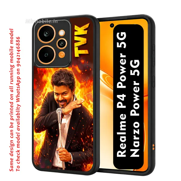 Tamilnadu_CM_C_Joseph_Vijay_Tvk_Thalapathy_On_fire_at_assambly_viral_picture_with_Tvk_text_Design_Printed_Premium_Glossy_Back_Case_Cover_With_Camera_Protection_For_Realme_P4_Power_5G_/_Narzo_Power_5G_MK000559_Bx