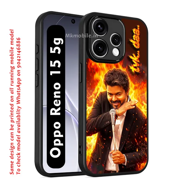 Tamilnadu_CM_C_Joseph_Vijay_Tvk_Thalapathy_On_fire_at_assambly_viral_picture_with_Tvk_daa_text_Design_Printed_Premium_Glossy_Back_Case_Cover_With_Camera_Protection_For_OPPO_RENO_15_5g_MK000566_Bx