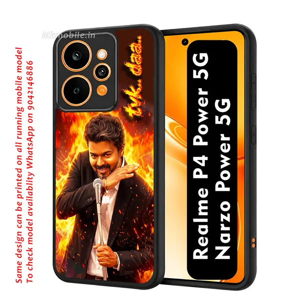 Tamilnadu_CM_C_Joseph_Vijay_Tvk_Thalapathy_On_fire_at_assambly_viral_picture_with_Tvk_daa_text_Design_Printed_Premium_Glossy_Back_Case_Cover_With_Camera_Protection_For_Realme_P4_Power_5G_/_Narzo_Power_5G_MK000566_Bx