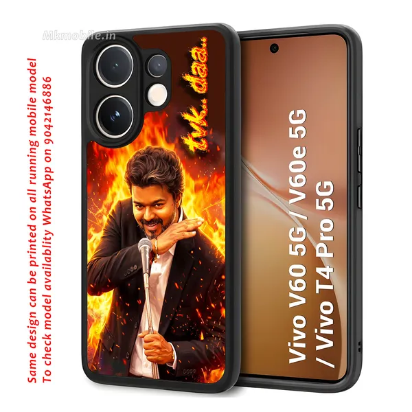 Tamilnadu_CM_C_Joseph_Vijay_Tvk_Thalapathy_On_fire_at_assambly_viral_picture_with_Tvk_daa_text_Design_Printed_Premium_Glossy_Back_Case_Cover_With_Camera_Protection_For_Vivo_V60_5G_/_V60e_/_T4_Pro_5G_MK000566_Bx