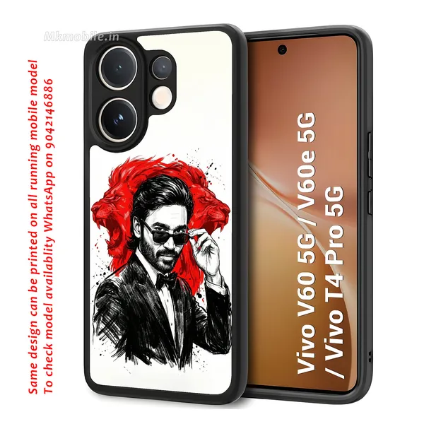 Tamil_Actor_Dhanush_Design_Printed_Premium_Glossy_Back_Case_Cover_With_Camera_Protection_For_Vivo_V60_5G_/_V60e_/_T4_Pro_5G_MK000571_Bx