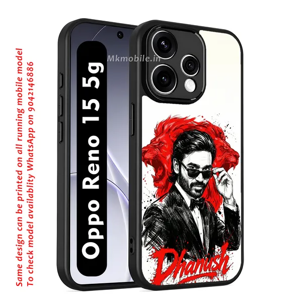 Tamil_actor_Dhanush_with_Name_Design_Printed_Premium_Glossy_Back_Case_Cover_With_Camera_Protection_For_OPPO_RENO_15_5g_MK000572_Bx