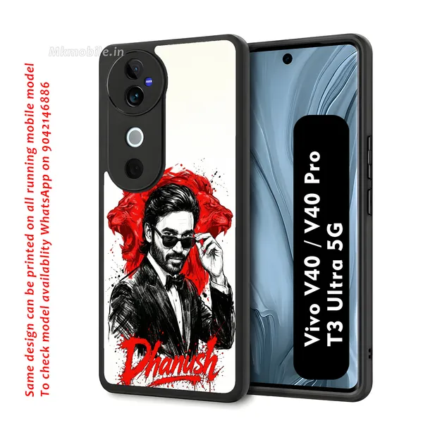 Tamil_actor_Dhanush_with_Name_Design_Printed_Premium_Glossy_Back_Case_Cover_With_Camera_Protection_For_Vivo_V40_5G_/_V40_Pro_5G_/_T3_Ultra_5G_MK000572_Bx