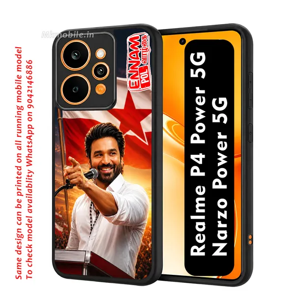 Tamil_Actor_Dhanush_Ennam_Pol_Valkai_Design_Printed_Premium_Glossy_Back_Case_Cover_With_Camera_Protection_For_Realme_P4_Power_5G_/_Narzo_Power_5G_MK000575_Bx