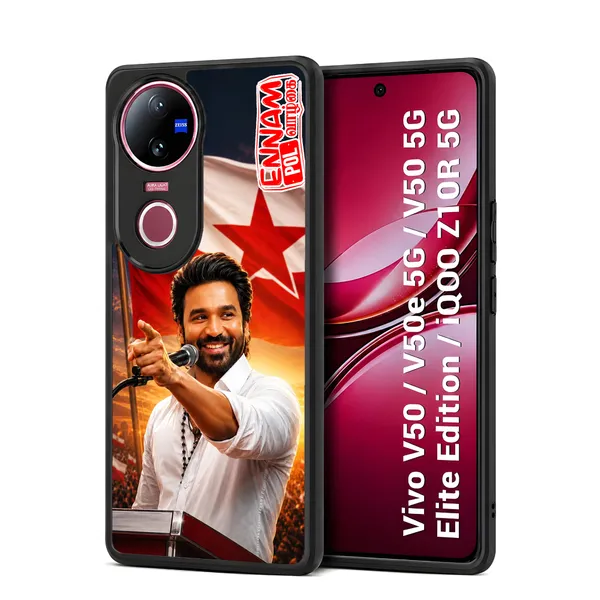 Tamil_Actor_Dhanush_Ennam_Pol_Valkai_Design_Printed_Premium_Glossy_Back_Case_Cover_With_Camera_Protection_For_Vivo_V50_/_V50e_/_V50_5g_Elite_Edition_/_iQOO_Z10r_5g_MK000575_Bx