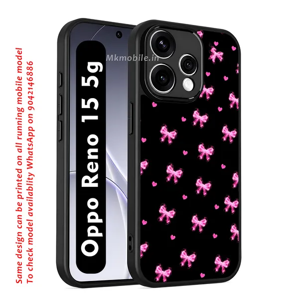 Pink_Bow_Pattern_On_Black_Background_Design_Printed_Premium_Glossy_Back_Case_Cover_With_Camera_Protection_For_OPPO_RENO_15_5g_MK000577_Bx