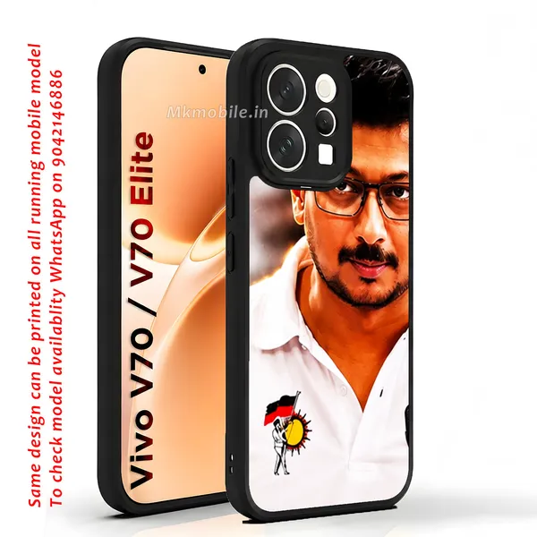 Dmk_Udhayanidhi_Stalin_At_Assambly_Speech_Design_Printed_Premium_Glossy_Back_Case_Cover_With_Camera_Protection_For_Vivo_V70_5G_/_V70_5G_Elite_MK000599_Bx
