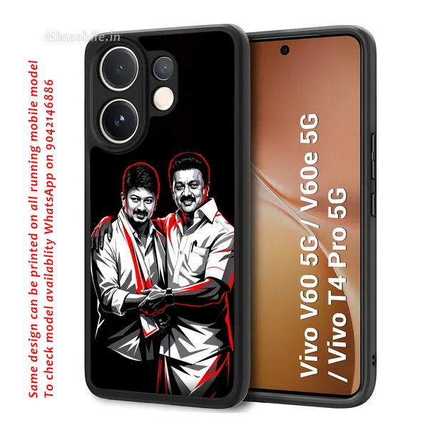 Dmk_Udhayanidhi_With_Mk_Stalin_Portrait_Design_Printed_Premium_Glossy_Back_Case_Cover_With_Camera_Protection_For_Vivo_V60_5G_/_V60e_/_T4_Pro_5G_MK000600_Bx