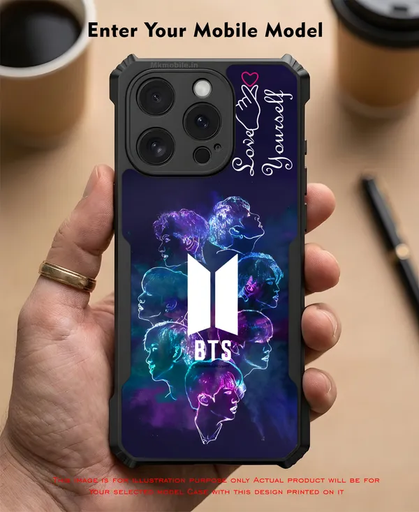 Bts_Group_Perpul_with_Love_Yourself_Text_and_finger_heart_Design_Printed_Bumper_Glossy_Back_Case_Cover_With_Camera_Protection_MK000603_Ip
