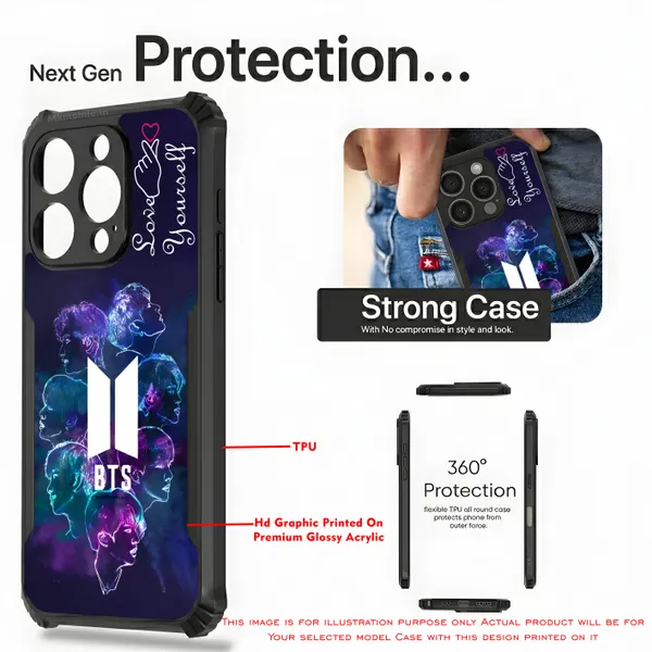 Bts_Group_Perpul_with_Love_Yourself_Text_and_finger_heart_Design_Printed_Bumper_Glossy_Back_Case_Cover_With_Camera_Protection_MK000603_Ip