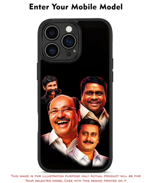 PMK_Anbumani_Ramadoss_Guru_with_Veerappan_Design_Printed_Premium_Glossy_Back_Case_Cover_With_Camera_Protection_MK000604BX