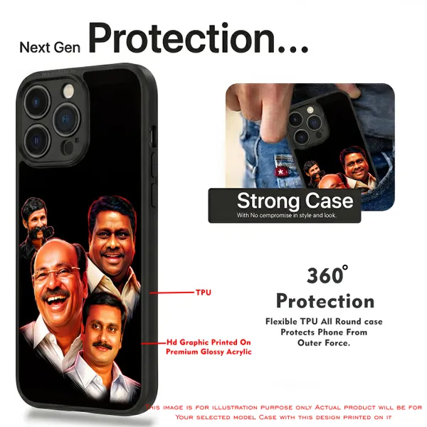 PMK_Anbumani_Ramadoss_Guru_with_Veerappan_Design_Printed_Premium_Glossy_Back_Case_Cover_With_Camera_Protection_MK000604BX