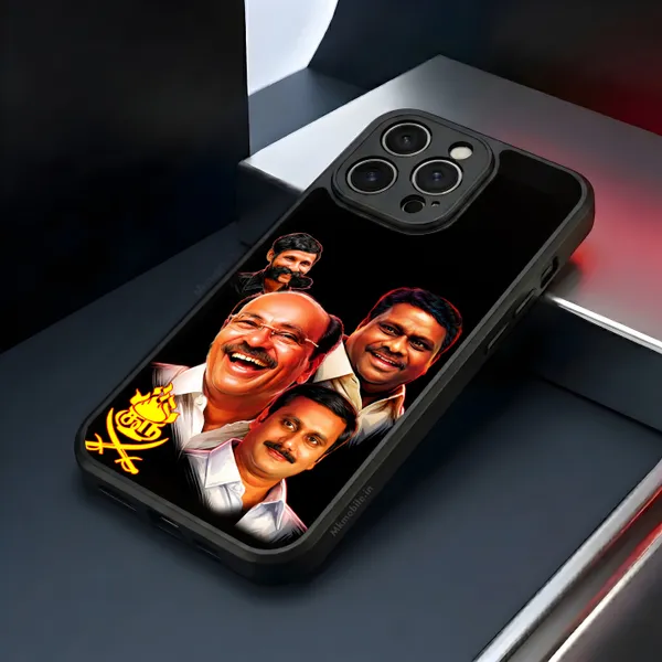 PMK_Anbumani_Ramadoss_Guru_with_Veerappan_Design_Printed_Premium_Glossy_Back_Case_Cover_With_Camera_Protection_MK000605BX