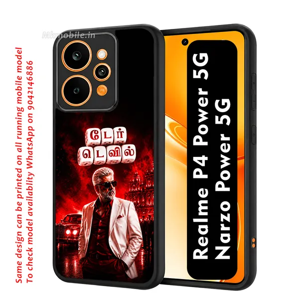 Tamil_Actor_Ajith_Kumar_Thala_Ak_Daredevil_poster_Design_Printed_Premium_Glossy_Back_Case_Cover_With_Camera_Protection_For_Realme_P4_Power_5G_/_Narzo_Power_5G_MK000607_Bx