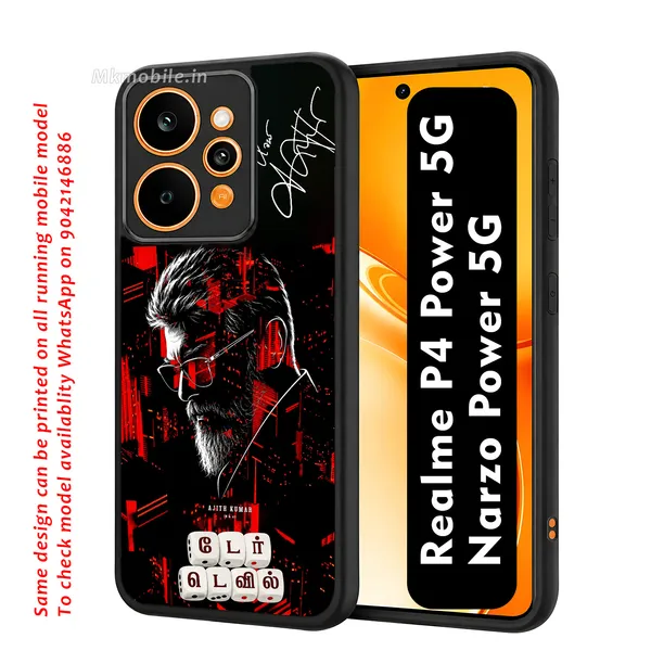 Tamil_Actor_Ajith_Kumar_Thala_Ak_Daredevil_Poster_With_Signature_Design_Printed_Premium_Glossy_Back_Case_Cover_With_Camera_Protection_For_Realme_P4_Power_5G_/_Narzo_Power_5G_MK000608_Bx