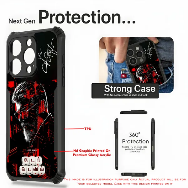 Ak_Ajith_Kumar_Daredevil_Poster_with_printed_signature_Design_Printed_Bumper_Glossy_Back_Case_Cover_With_Camera_Protection_MK000608_Ip
