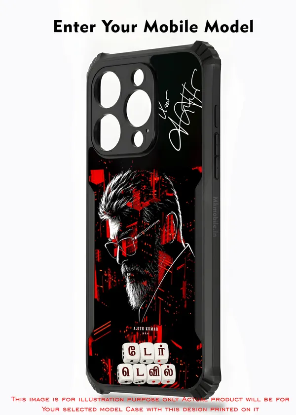Ak_Ajith_Kumar_Daredevil_Poster_with_printed_signature_Design_Printed_Bumper_Glossy_Back_Case_Cover_With_Camera_Protection_MK000608_Ip