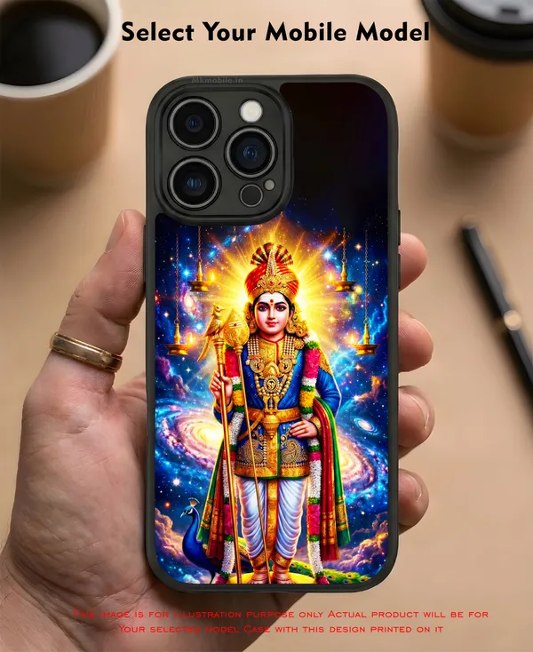 Lord_Murugan_in_Raja_Raja_Alangaram_Design_Printed_Premium_Glossy_Back_Case_Cover_With_Camera_Protection_MK000617BX