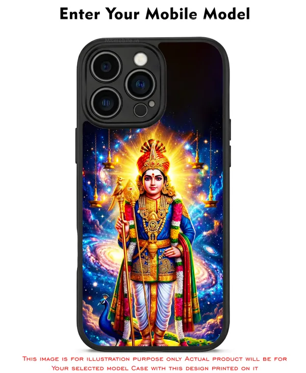 Lord_Murugan_in_Raja_Raja_Alangaram_Design_Printed_Premium_Glossy_Back_Case_Cover_With_Camera_Protection_MK000617BX
