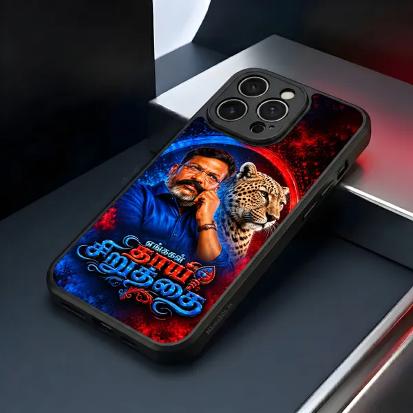 Viduthalai_Chiruthaigal_Katchi_Thol_Thirumavalavan_With_Siruthai_Vck_Design_Printed_Premium_Glossy_Back_Case_Cover_With_Camera_Protection_MK000626BX
