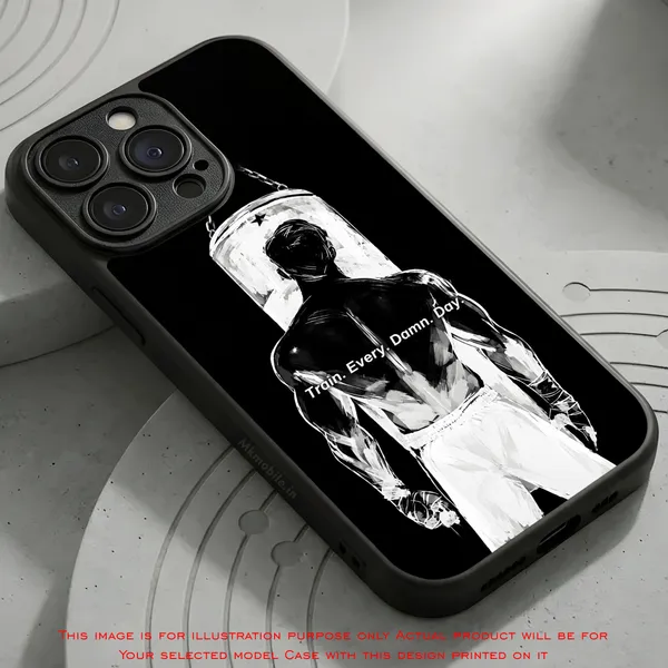 Fitness_Quote_Train_Every_Damn_Day_Design_Printed_Premium_Glossy_Back_Case_Cover_With_Camera_Protection_MK000631_Bx