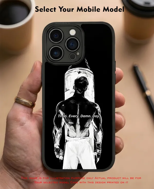 Fitness_Quote_Train_Every_Damn_Day_Design_Printed_Premium_Glossy_Back_Case_Cover_With_Camera_Protection_MK000631_Bx