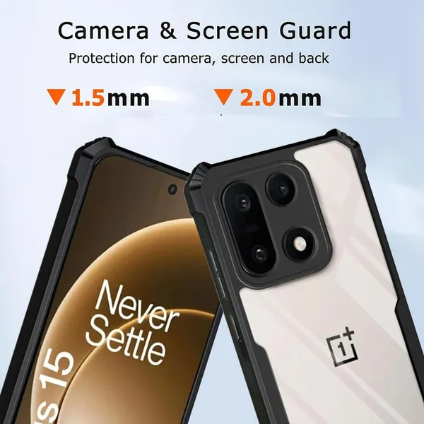 Back_Case_Cover_For_Oneplus_15_5g_Slim_Anti_Yellow_Protective_Shock_Proof_Bumper_Hybrid_Pc_With_Tpu_Frame_Transparent_Clear