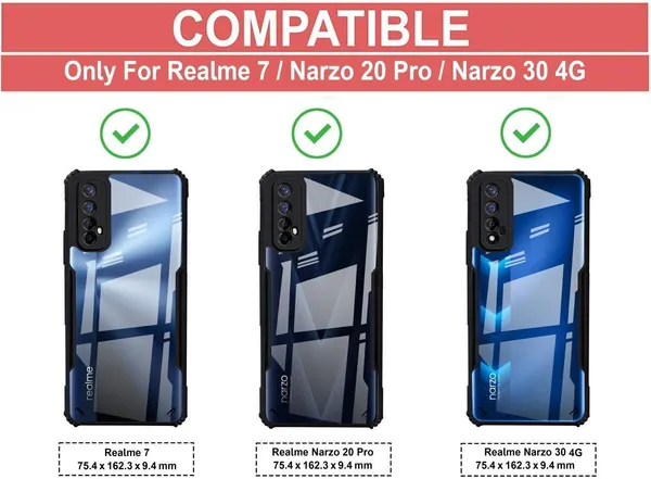 Back_Case_Cover_For_Realme_7_/_Narzo_30_4g_/_Narzo_20_Pro_Slim_Anti_Yellow_Protective_Shock_Proof_Bumper_Hybrid_Pc_With_Tpu_Frame_Transparent_Clear