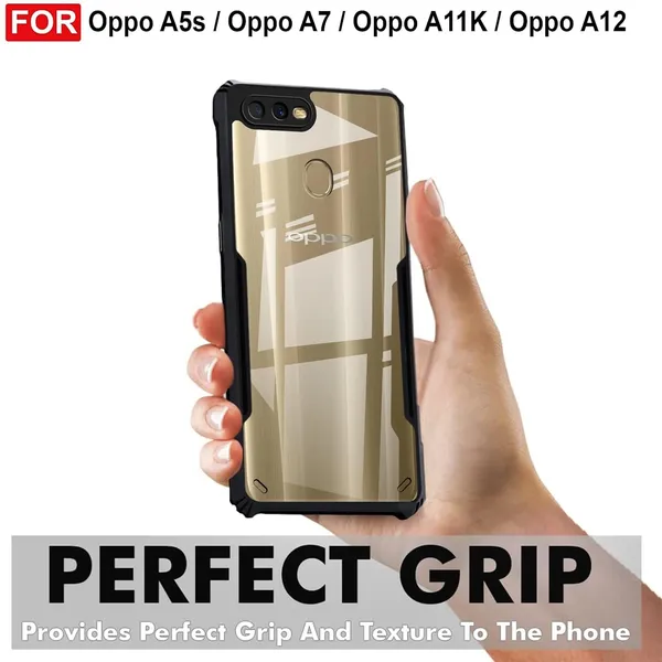 Back_Case_Cover_For_Oppo_A7__/_Oppo_A5s_/__A12__/_A11k_Slim_Anti_Yellow_Protective_Shock_Proof_Bumper_Hybrid_Pc_With_Tpu_Frame_Transparent_Clear