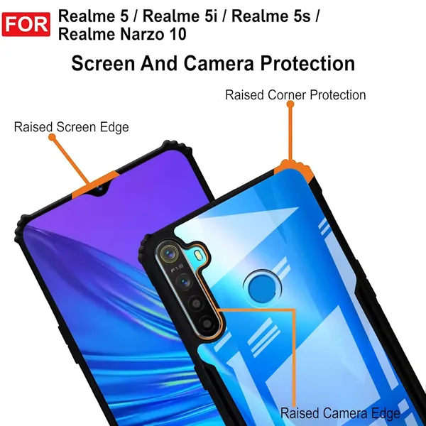 Back_Case_Cover_For_Realme_5i_/_Realme_5_/_Realme_5s_/_Realme_Narzo_10_Slim_Anti_Yellow_Protective_Shock_Proof_Bumper_Hybrid_Pc_With_Tpu_Frame_Transparent_Clear