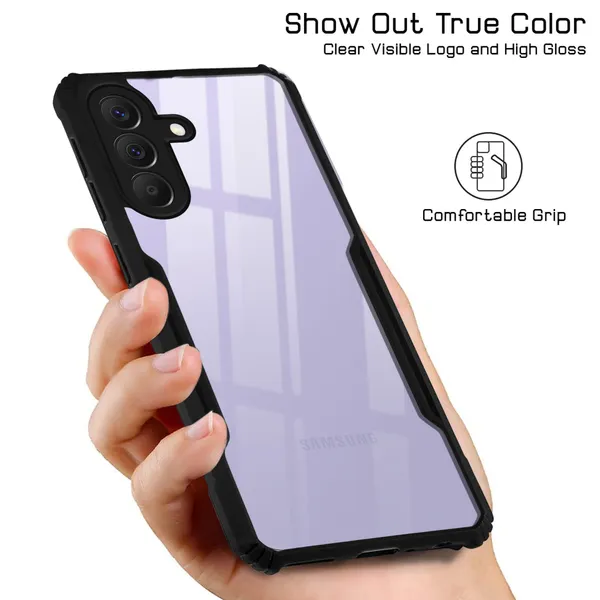Back_Case_Cover_For_Samsung_A37_5g_Slim_Anti_Yellow_Protective_Shock_Proof_Bumper_Hybrid_Pc_With_Tpu_Frame_Transparent_Clear